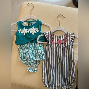 Floral Baby Romper Set